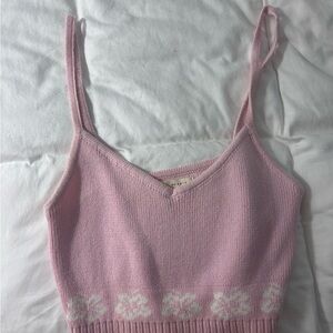 Urban Outfitters La Hearts Light Pink Knit Top